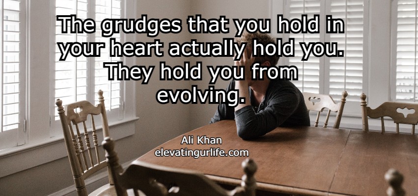 grudges hold you from evolving