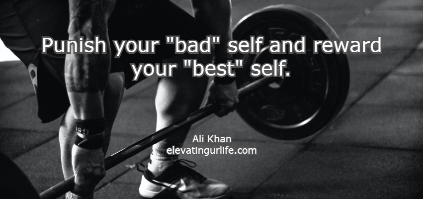 punish your bad self and reward your bad self.